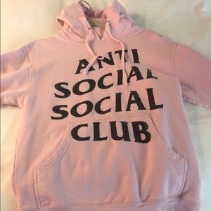 Anti Social Social Club Pink hoodie